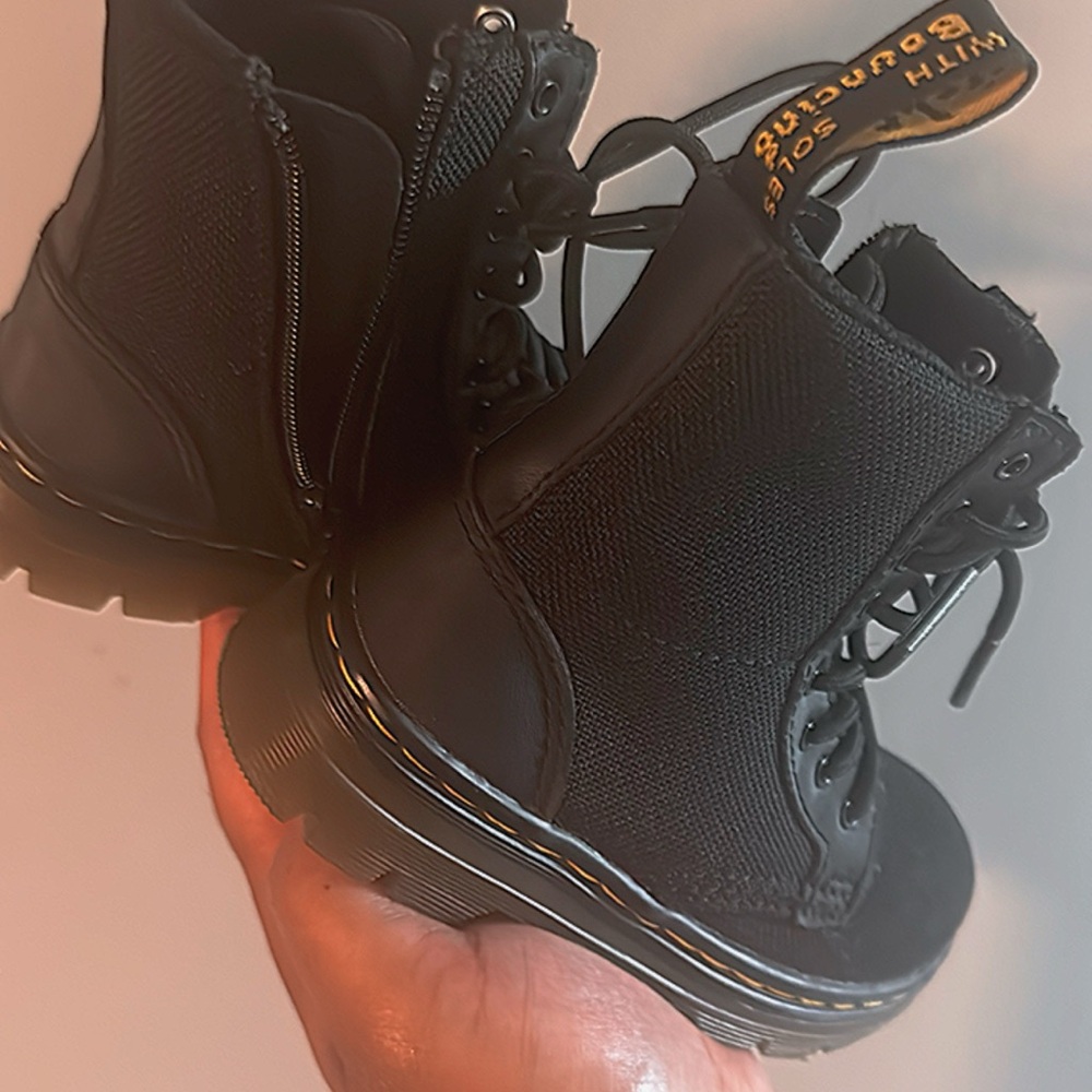 Dr. Martens Black Kids Boots
